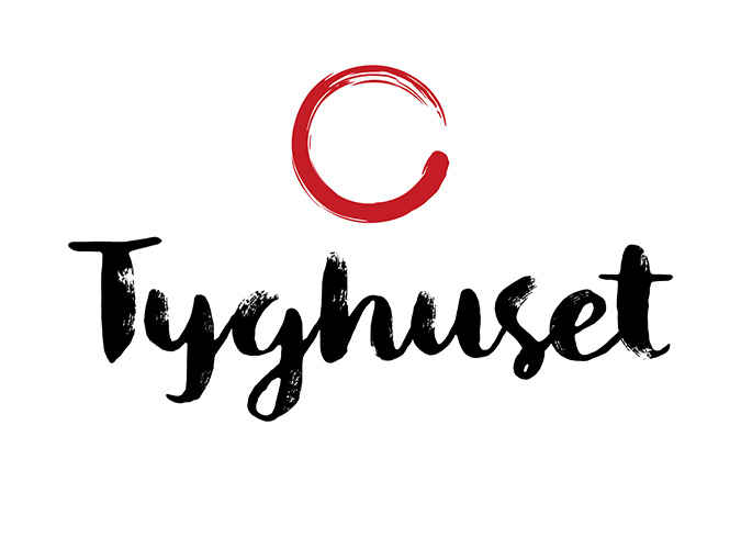 Logo för tyghuset. Grafik.